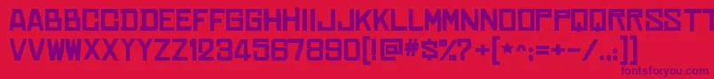 ChineserocksxpBold Font – Purple Fonts on Red Background