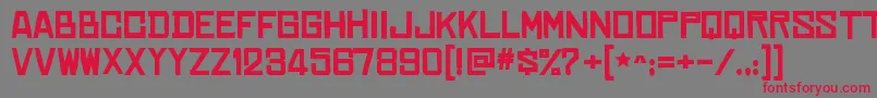 ChineserocksxpBold Font – Red Fonts on Gray Background