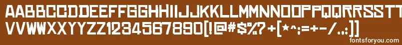 ChineserocksxpBold Font – White Fonts on Brown Background
