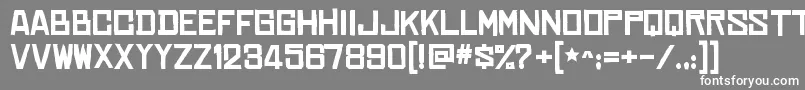 Шрифт ChineserocksxpBold – белые шрифты на сером фоне