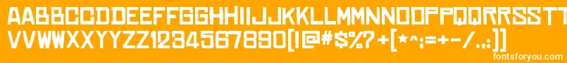 ChineserocksxpBold Font – White Fonts on Orange Background
