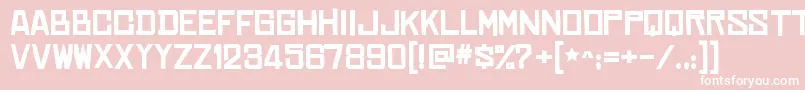 ChineserocksxpBold Font – White Fonts on Pink Background