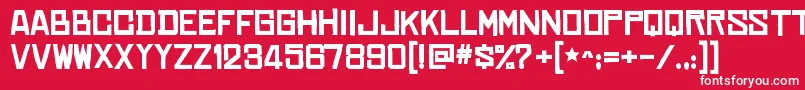 ChineserocksxpBold Font – White Fonts on Red Background