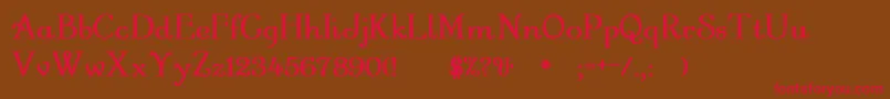 GartonRegularBold Font – Red Fonts on Brown Background