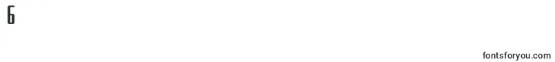 Hydrosquadstraight-Schriftart – Schriften für die Ziffer 6