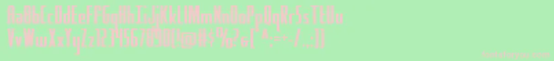 Hydrosquadstraight Font – Pink Fonts on Green Background