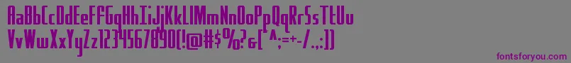 Шрифт Hydrosquadstraight – фиолетовые шрифты на сером фоне