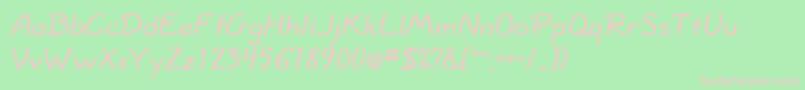 HopalongBold Font – Pink Fonts on Green Background