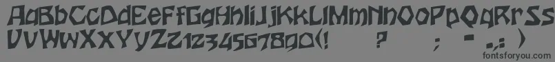 HoutersRegular Font – Black Fonts on Gray Background