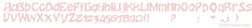 HoutersRegular Font – Pink Fonts on White Background