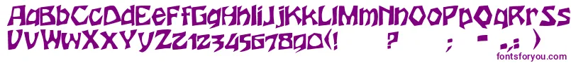 HoutersRegular-Schriftart – Violette Schriften