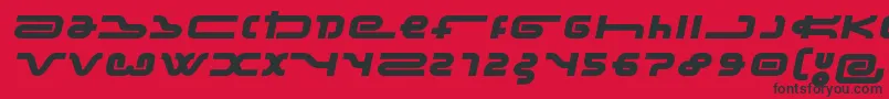 FrozdotreRegular Font – Black Fonts on Red Background