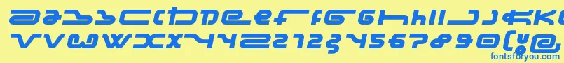 FrozdotreRegular Font – Blue Fonts on Yellow Background