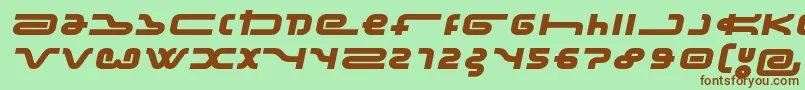 FrozdotreRegular Font – Brown Fonts on Green Background