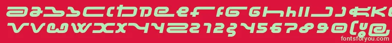 FrozdotreRegular Font – Green Fonts on Red Background