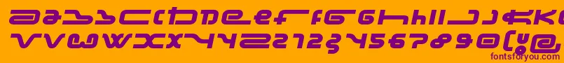 FrozdotreRegular Font – Purple Fonts on Orange Background