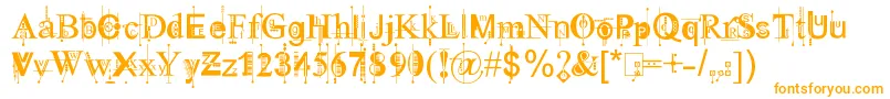 111KingthingsPiquenmeex Font – Orange Fonts on White Background