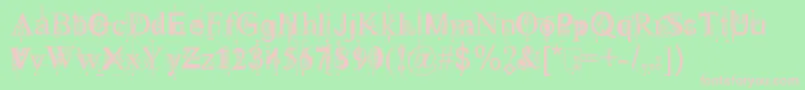 111KingthingsPiquenmeex Font – Pink Fonts on Green Background