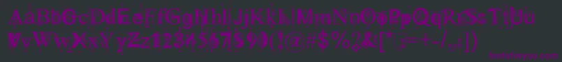 111KingthingsPiquenmeex Font – Purple Fonts on Black Background