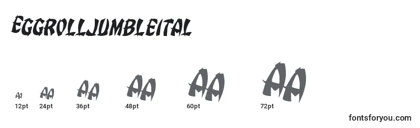 Eggrolljumbleital Font Sizes