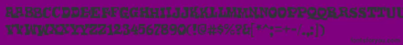 GomokurgRegular Font – Black Fonts on Purple Background