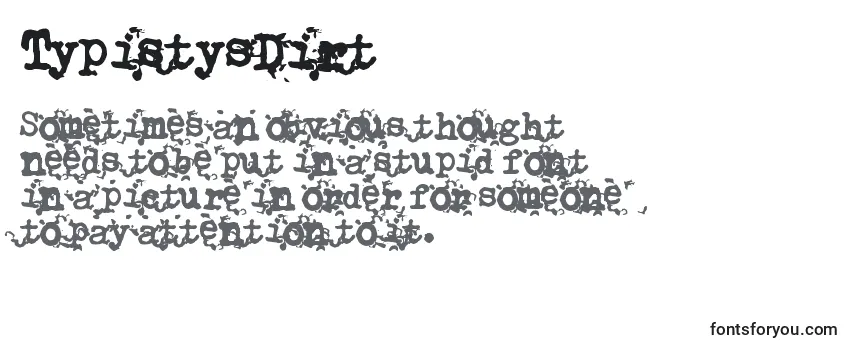 TypistysDirt Font