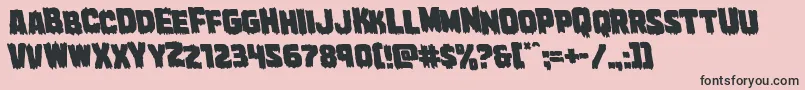 Marshthingleft Font – Black Fonts on Pink Background