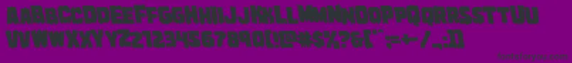 Marshthingleft Font – Black Fonts on Purple Background