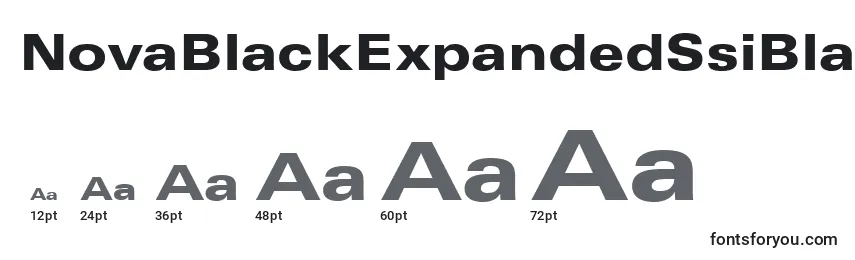Размеры шрифта NovaBlackExpandedSsiBlackExpanded
