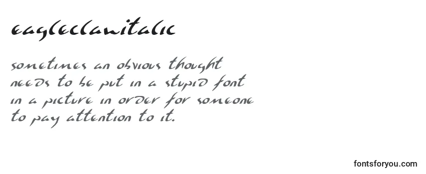EagleclawItalic-fontti