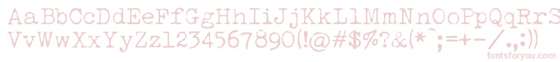 LuckyTypewriter Font – Pink Fonts