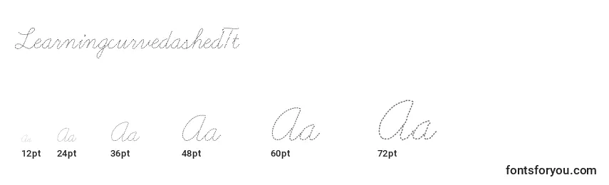 LearningcurvedashedTt Font Sizes