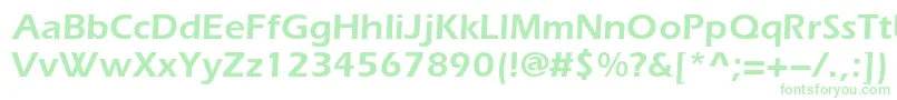 Everestc Font – Green Fonts on White Background