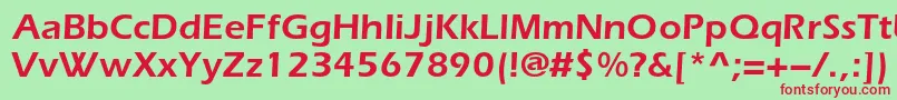 Everestc Font – Red Fonts on Green Background