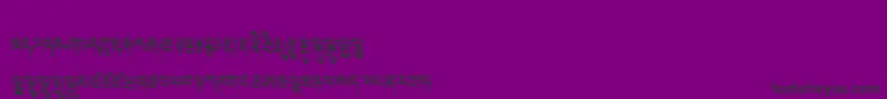 Czcionka Tibetanmachineweb – czarne czcionki na fioletowym tle
