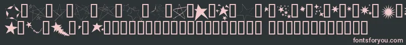 FreakingStars Font – Pink Fonts on Black Background