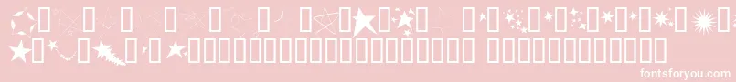 FreakingStars Font – White Fonts on Pink Background