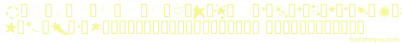 FreakingStars Font – Yellow Fonts on White Background