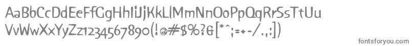 SniffBold-fontti – harmaat kirjasimet valkoisella taustalla