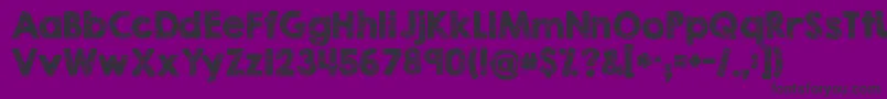 Kgbrokenvesselssketch Font – Black Fonts on Purple Background