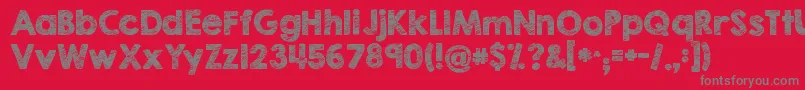 fuente Kgbrokenvesselssketch – Fuentes Grises Sobre Fondo Rojo