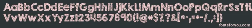 Kgbrokenvesselssketch Font – Pink Fonts on Black Background