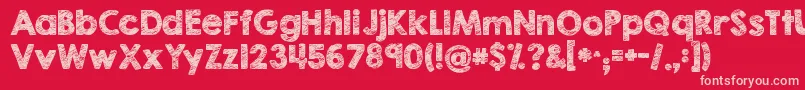 fuente Kgbrokenvesselssketch – Fuentes Rosadas Sobre Fondo Rojo
