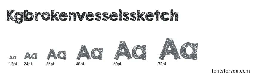 Размеры шрифта Kgbrokenvesselssketch