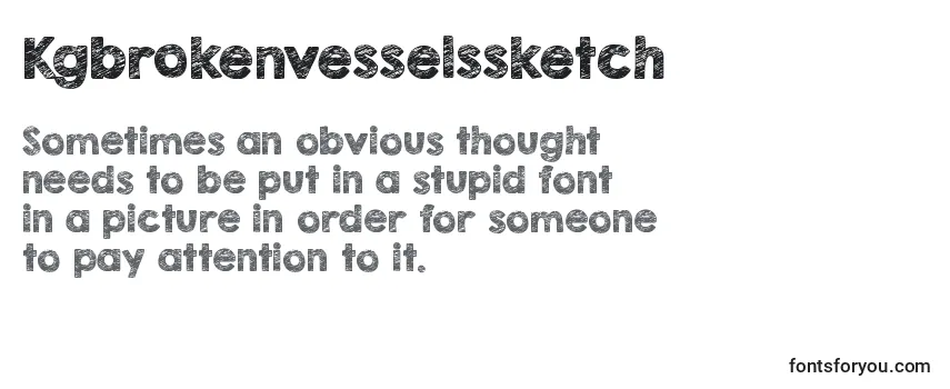 Review of the Kgbrokenvesselssketch Font