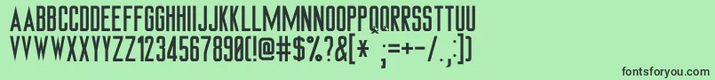 Tngmonitors Font – Black Fonts on Green Background