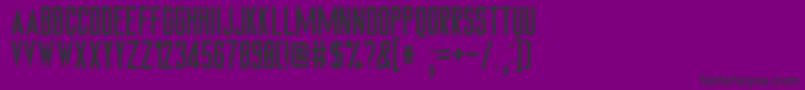フォントTngmonitors – 紫の背景に黒い文字