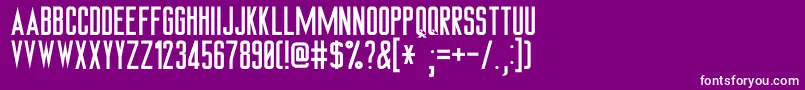 Tngmonitors Font – White Fonts on Purple Background