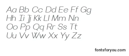 VillerayroundedLightitalic Font