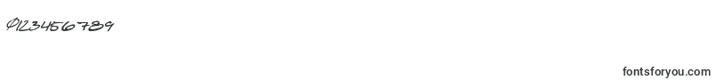 フォントShatteredprintitalic – 数字と数値のためのフォント